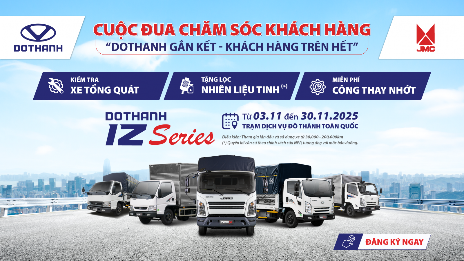 Chương trình CUỘC ĐUA CHĂM SÓC KHÁCH HÀNG “DOTHANH Gắn Kết - Khách Hàng Trên Hết” (Tháng 11/2025)