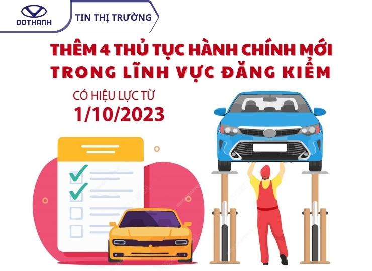 Từ 01/10/2023, 4 thủ tục hành chính được ban hành mới trong lĩnh vực đăng kiểm. Nguồn hình: TTXVN.