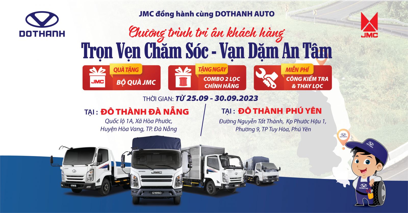 Chương trình tri ân khách hàng miền Trung “TRỌN VẸN CHĂM SÓC - VẠN DẶM AN TÂM”