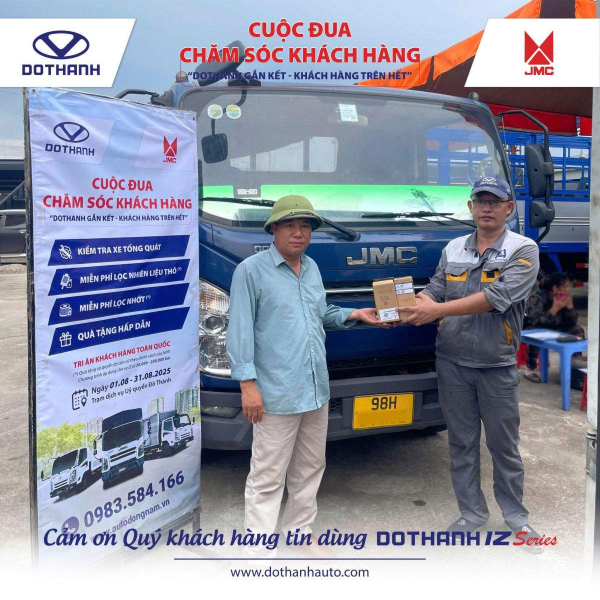 TỔNG KẾT CUỘC ĐUA CHĂM SÓC KHÁCH HÀNG T8.2025 | Khách lẻ xe tải DOTHANH IZ