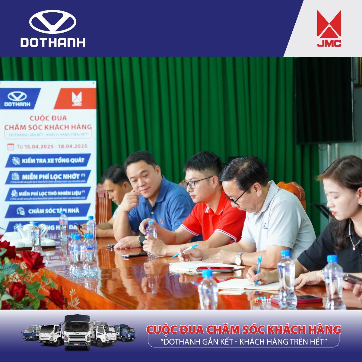 Tổng kết chương trình CUỘC ĐUA CHĂM SÓC KHÁCH HÀNG 2025 | xe tải DOTHANH IZ