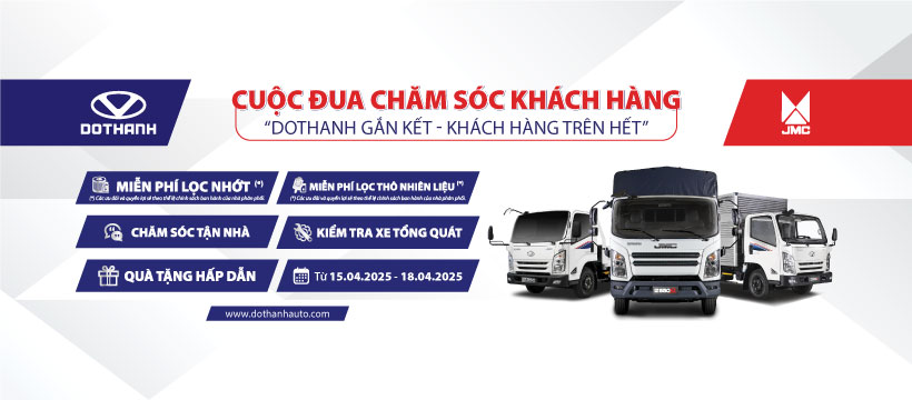 Chương trình CUỘC ĐUA CHĂM SÓC KHÁCH HÀNG 2025 dành cho khách hàng doanh nghiệp sở hữu đội xe tải DOTHANH IZ