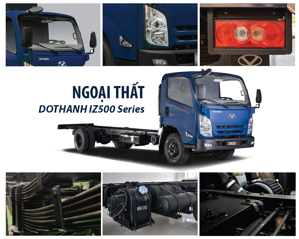 Ngoại thất dòng xe tải 5 tấn DOTHANH IZ500 Series