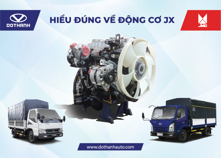 Động cơ JX trên xe tải DOTHANH IZ