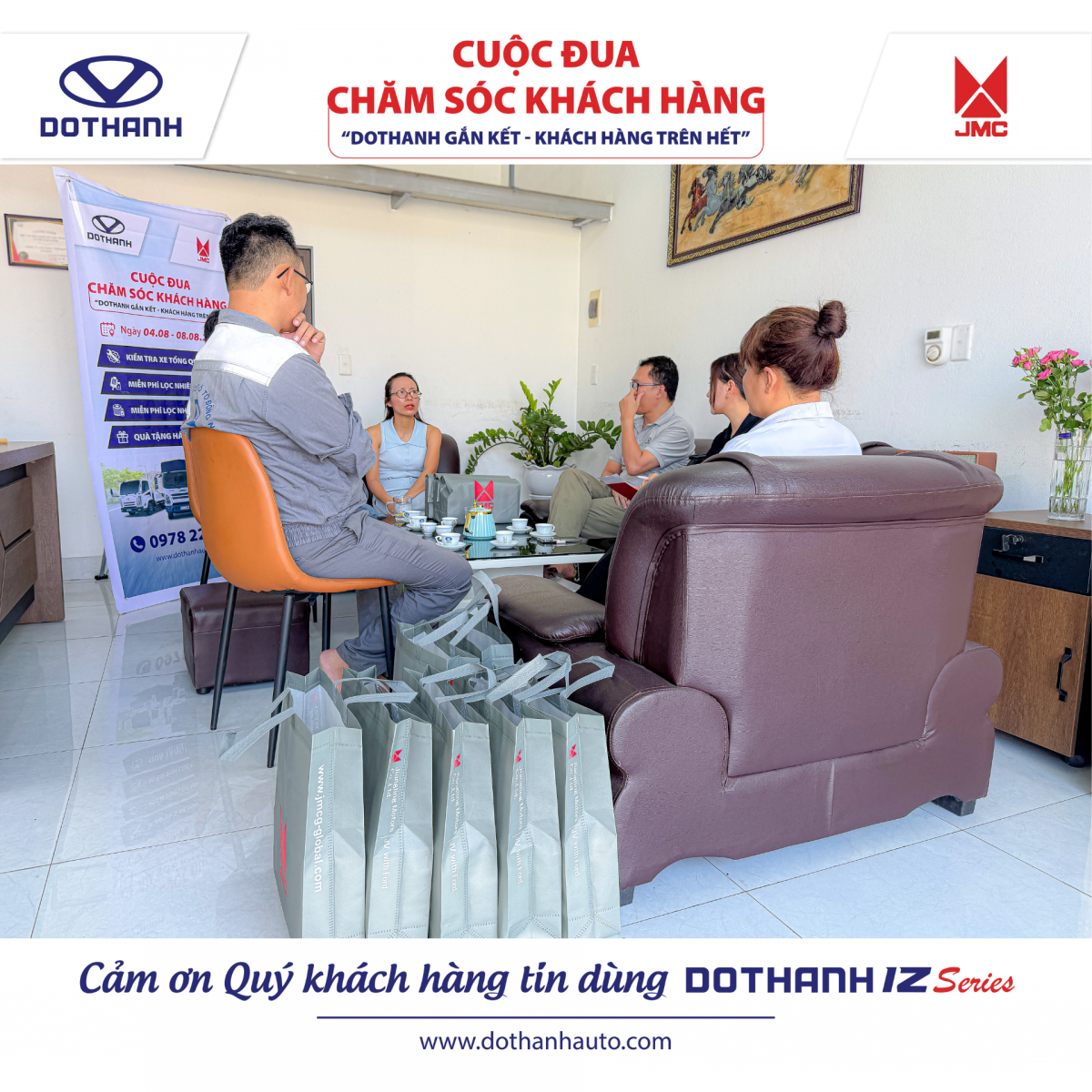Tổng kết chương trình CUỘC ĐUA CHĂM SÓC KHÁCH HÀNG | Khách lô xe tải DOTHANH IZ miền Bắc, miền Trung