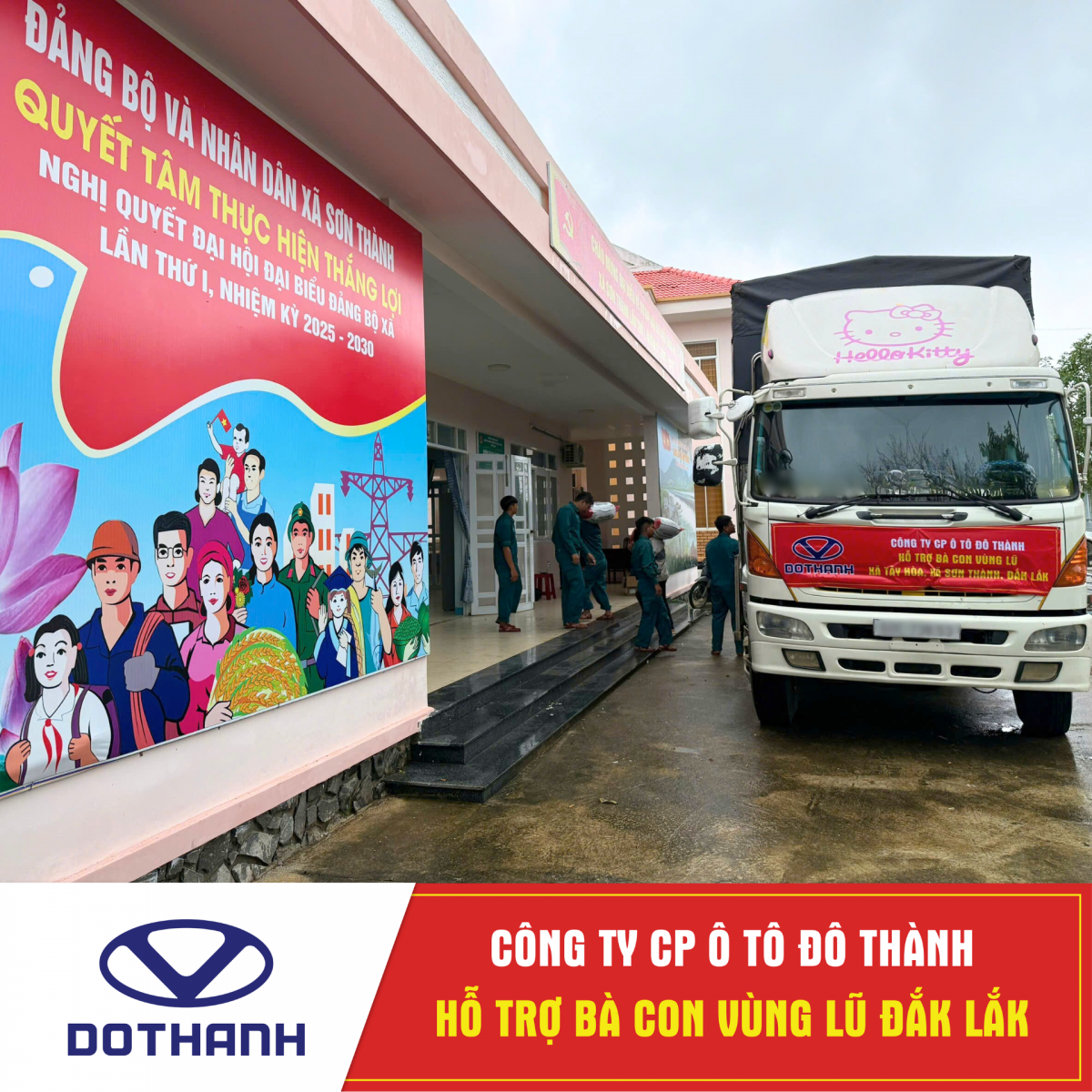 DOTHANH AUTO CỨU TRỢ GẠO, HỖ TRỢ BÀ CON VÙNG LŨ ĐẮK LẮK (tỉnh Phú Yên cũ)