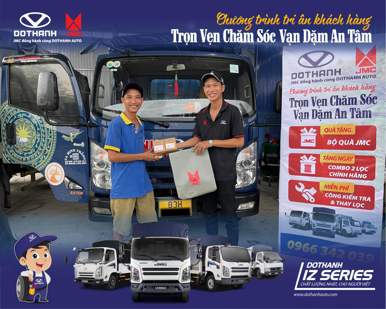 DOTHANH AUTO, JMC TỔ CHỨC CHƯƠNG TRÌNH TRI ÂN KHÁCH HÀNG TẠI ĐÔ THÀNH SÓC TRĂNG | Xe Tải DOTHANH IZ