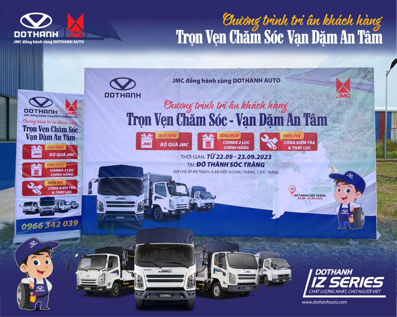 Chương trình tri ân khách hàng “Trọn vẹn chăm sóc - Vạn dặm an tâm” tại Sóc Trăng (22/09 - 23/09/2023)