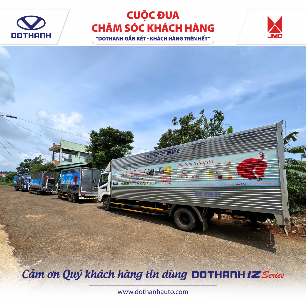 Tổng kết chương trình CUỘC ĐUA CHĂM SÓC KHÁCH HÀNG | Khách lô xe tải DOTHANH IZ miền Bắc, miền Trung