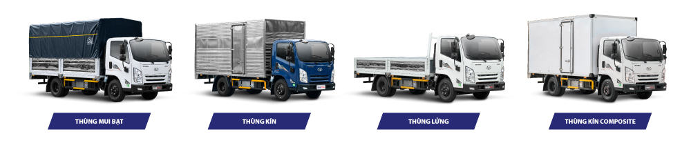 Xe tải DOTHANH IZ - Euro 5 thùng đa dạng