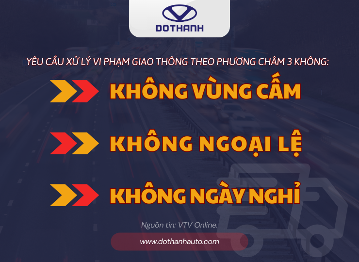 Yêu cầu xử lý vi phạm giao thông theo phương châm: Không vùng cấm - Không ngoại lệ - Không ngày nghỉ