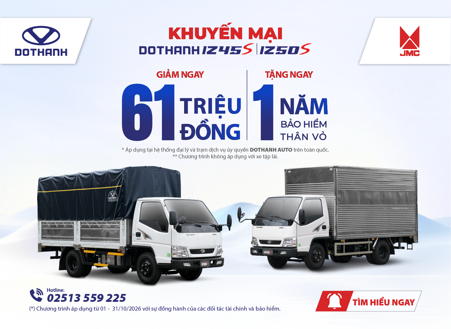 CHỐT DOTHANH IZ45S/ IZ50S THÁNG 10: GIẢM NGAY 61 TRIỆU ĐỒNG