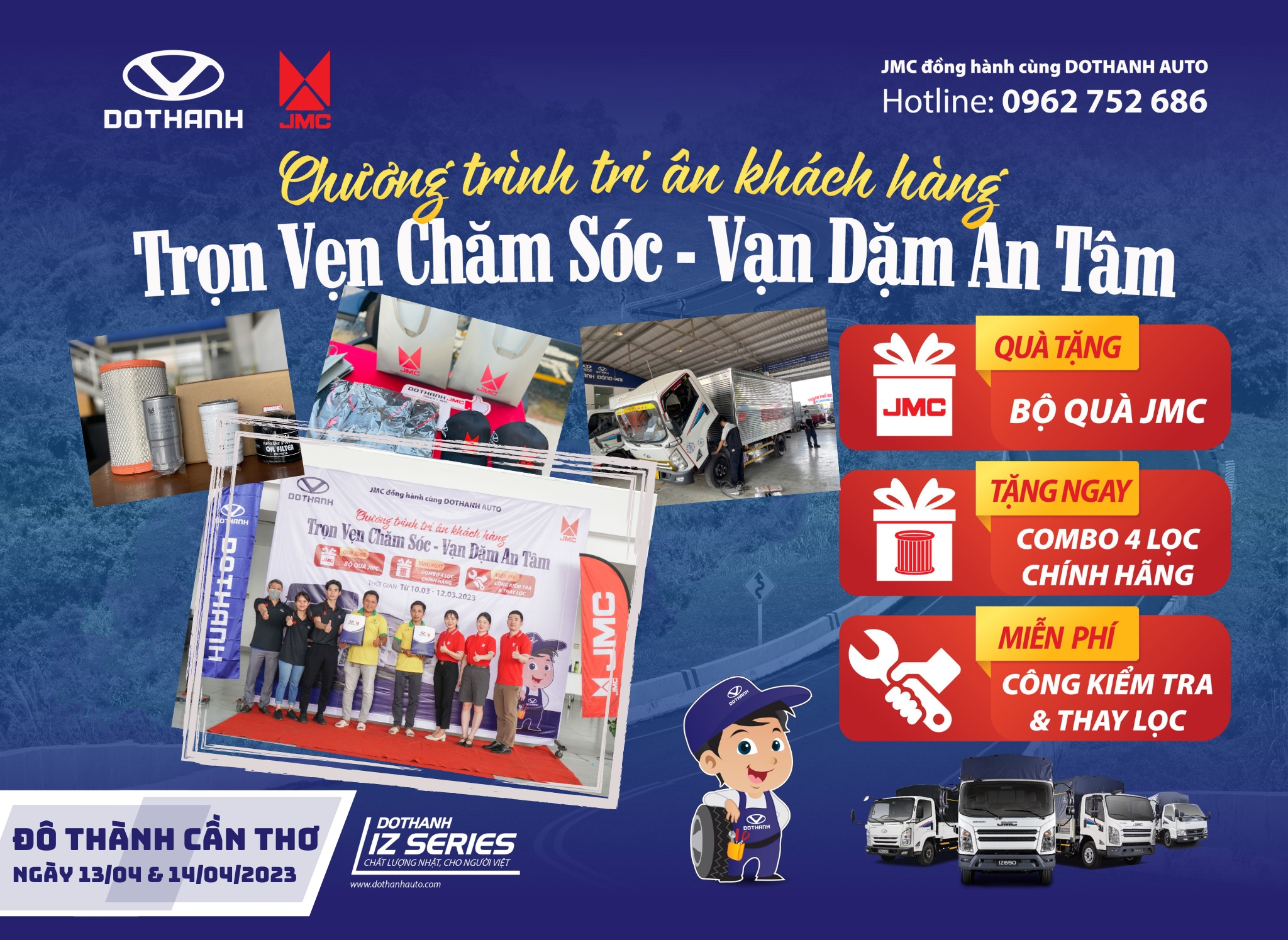 DOTHANH AUTO - JMC “TRỌN VẸN CHĂM SÓC - VẠN DẶM AN TÂM” | KIỂM TRA XE MIỄN PHÍ CÙNG CHUYÊN GIA