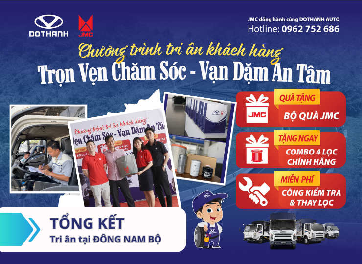 HOÀN THÀNH ĐỢT TRI ÂN KHÁCH HÀNG DOTHANH IZ MIỀN ĐÔNG NAM BỘ