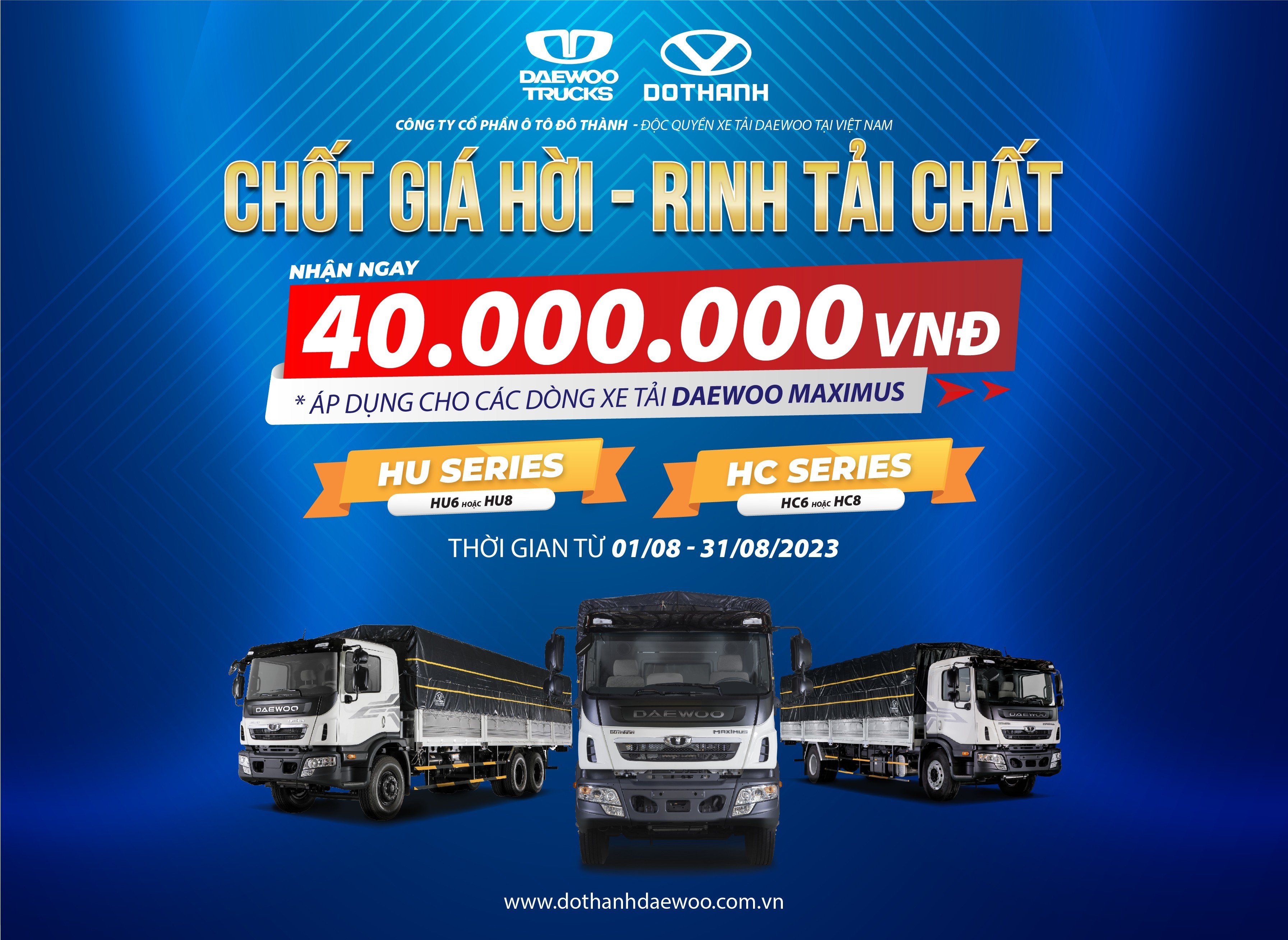 CHỐT GIÁ HỜI - RINH TẢI CHẤT | Giảm 40 TRIỆU Khi Mua Xe Tải Daewoo