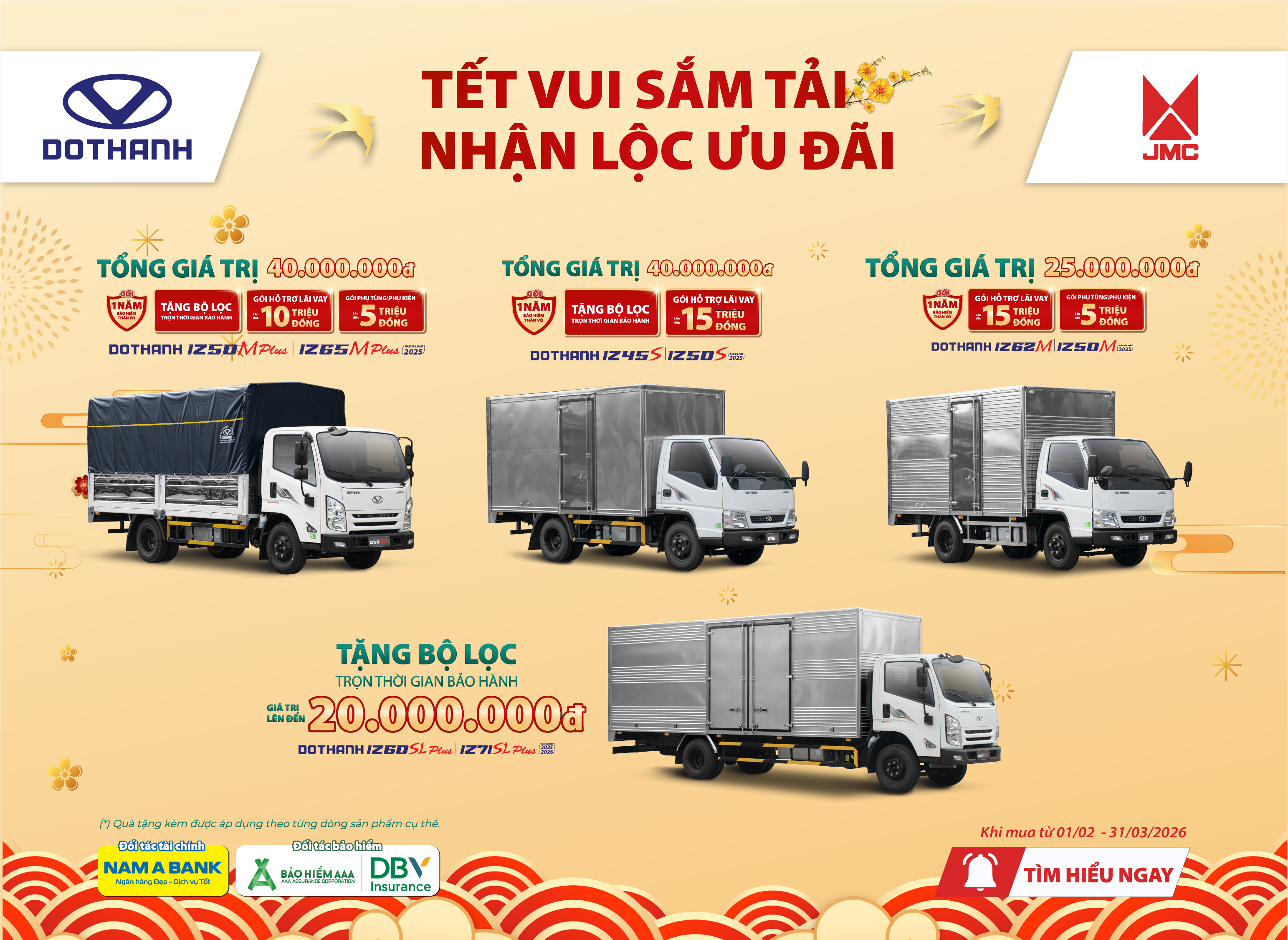TẾT VUI SẮM TẢI - NHẬN LỘC ƯU ĐÃI | DOTHANH IZ khuyến mại Tết 2026 (tháng 2, 3)