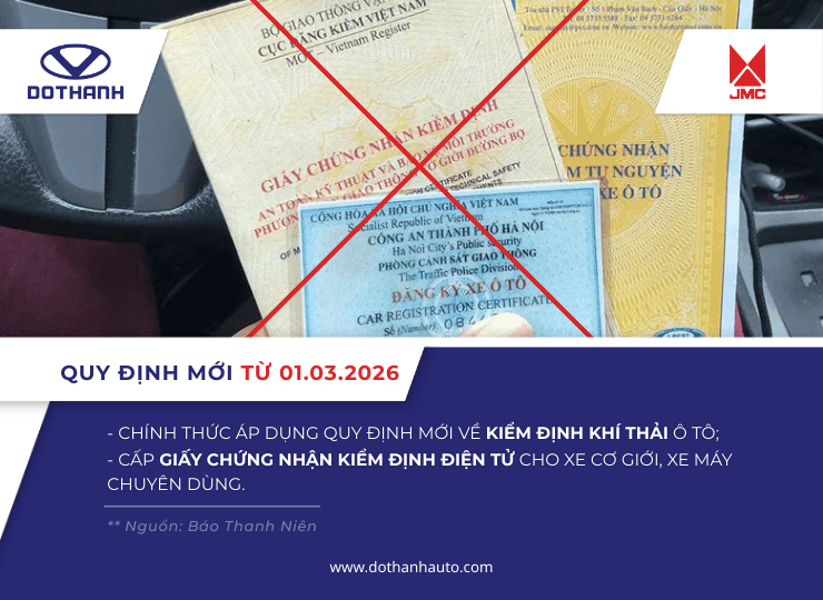 Quy định mới về đăng kiểm ô tô từ 1.3.2026, chủ xe cần biết