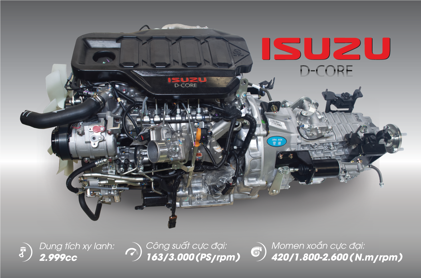 Động cơ ISUZU 4JJ1GD - Mạnh mẽ, Thân thiện và Tiết kiệm nhiên liệu